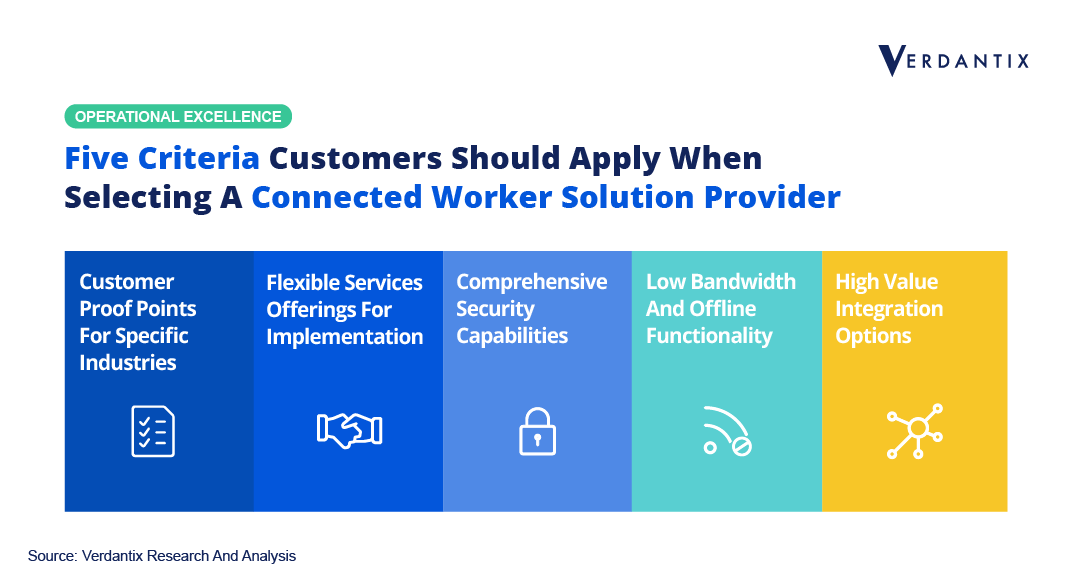 Five Criteria Customers Should Apply When Selecting A Connected Worker Solution Provider