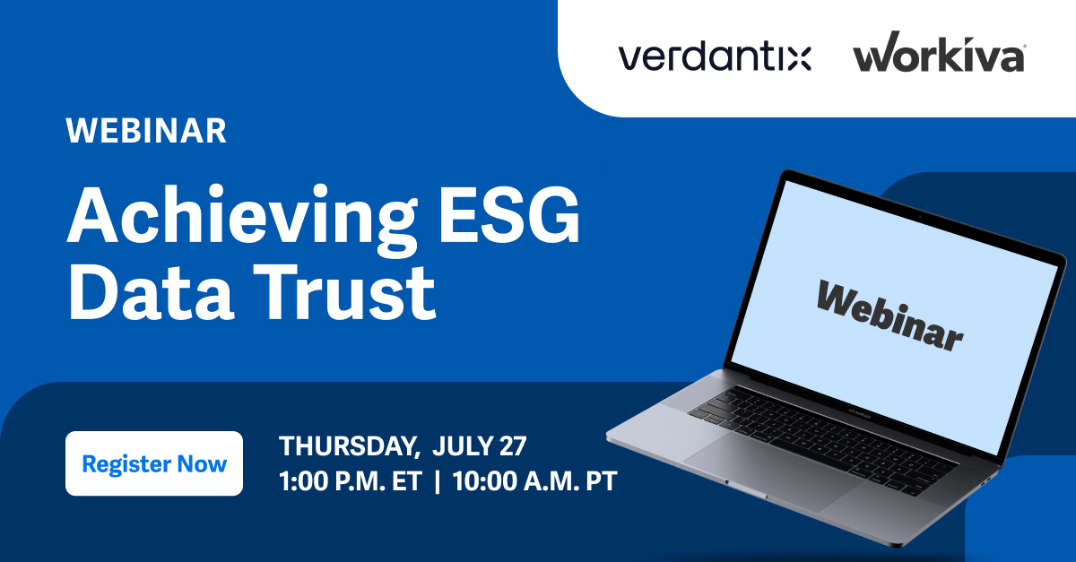 Join Workiva and Verdantix for a comprehensive review of the current state of environmental, social, and governance (ESG) reporting practices, focusing on insights derived from a survey conducted by Verdantix. The study involved in-depth interviews with 52 decision-makers from diverse roles within large organizations across the United States, Europe, and Canada.   The survey findings reveal that organizations are experiencing mounting pressure to improve their ESG reporting in light of higher investor focus and forthcoming mandatory regulations. This webinar will delve into the key takeaways from the survey, shedding light on the strategies organizations are adopting to prepare for future ESG assurance requirements.   Join us as we explore how the ESG controller is emerging as a key stakeholder in the ESG operating process. We’ll also discuss the crucial aspects of building an effective ESG reporting strategy that meets current demands and considers future assurance requirements. As companies seek to achieve ESG compliance and drive broader business value, we’ll examine the role of technology in bolstering confidence in the ESG reporting process and the latest changes to organizations’ operating models.